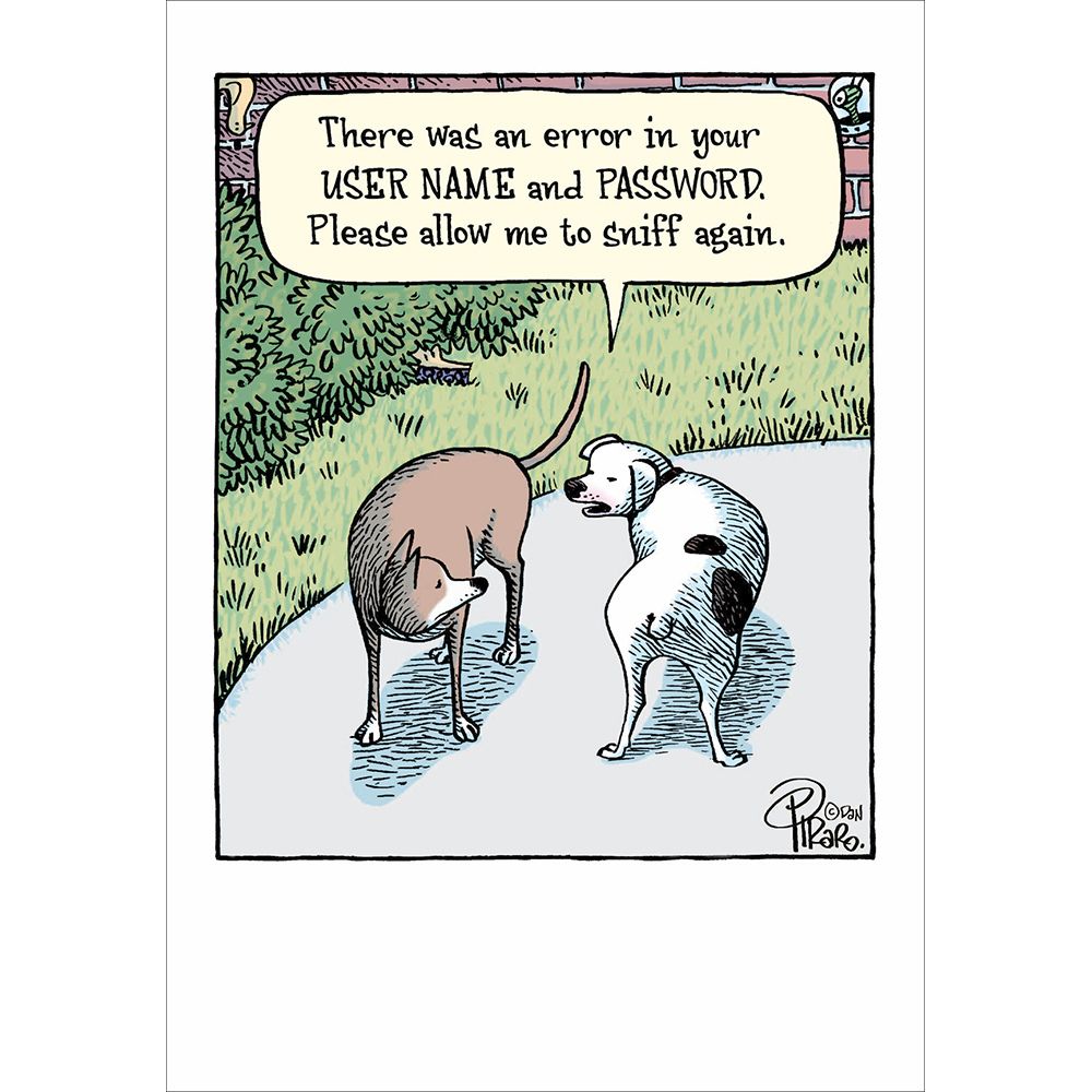 Woodmansterne Butt Sniff Buddies Funny Blank Card