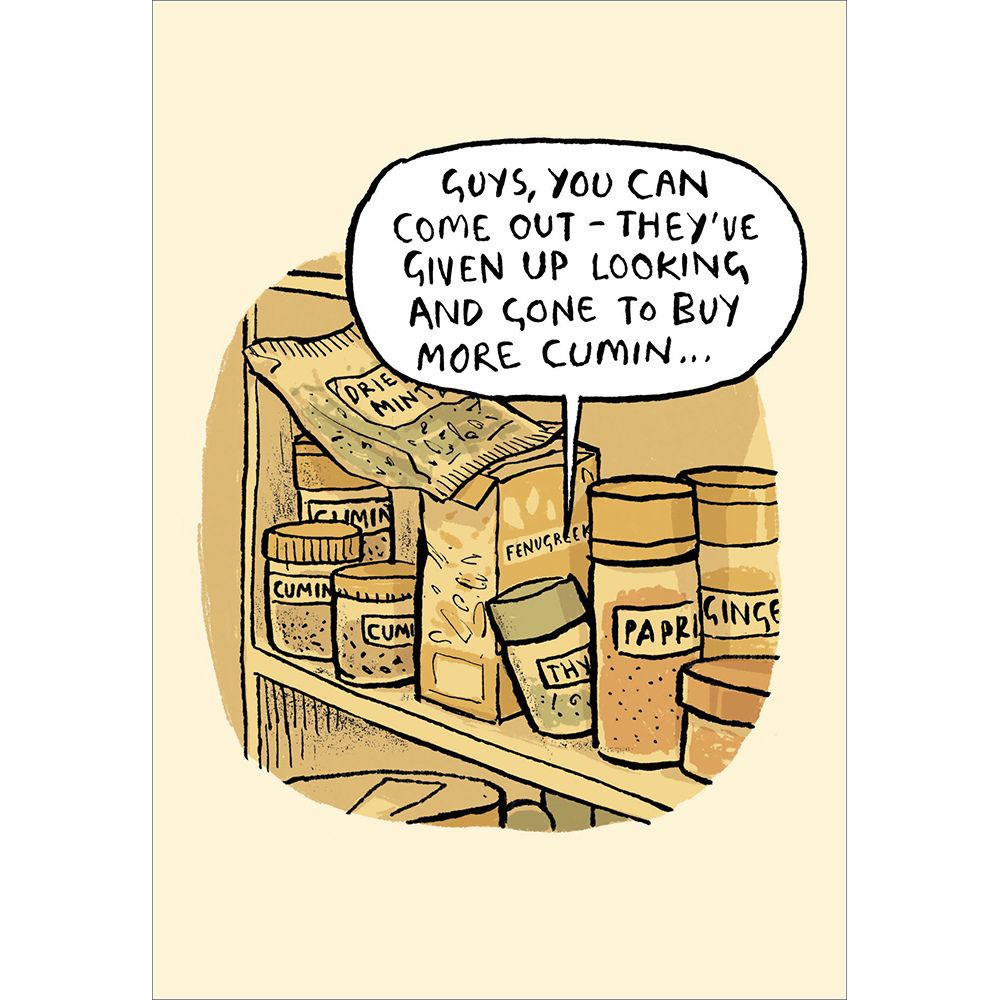 Woodmansterne Buy More Cumin Funny Blank Card