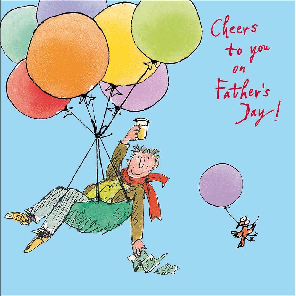 Woodmansterne Cheers Balloons Father's Day Card