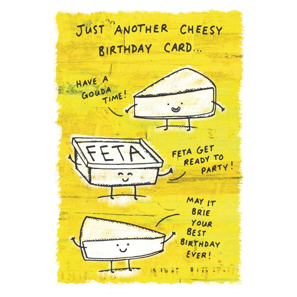 Woodmansterne Cheesy Blank Birthday Card