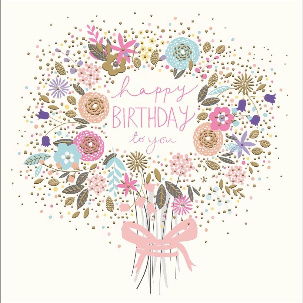 Woodmansterne Colourful Bouquet Birthday Card