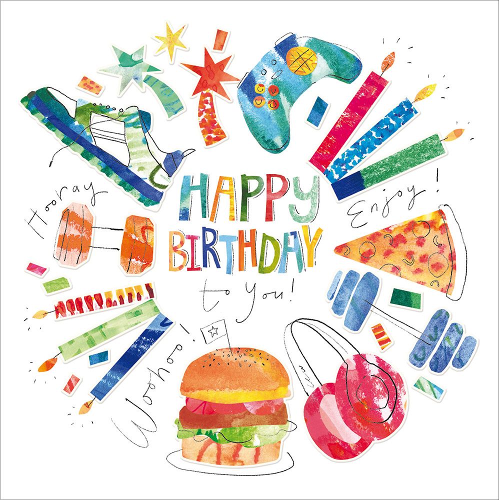 Woodmansterne Colourful Treats Birthday Card