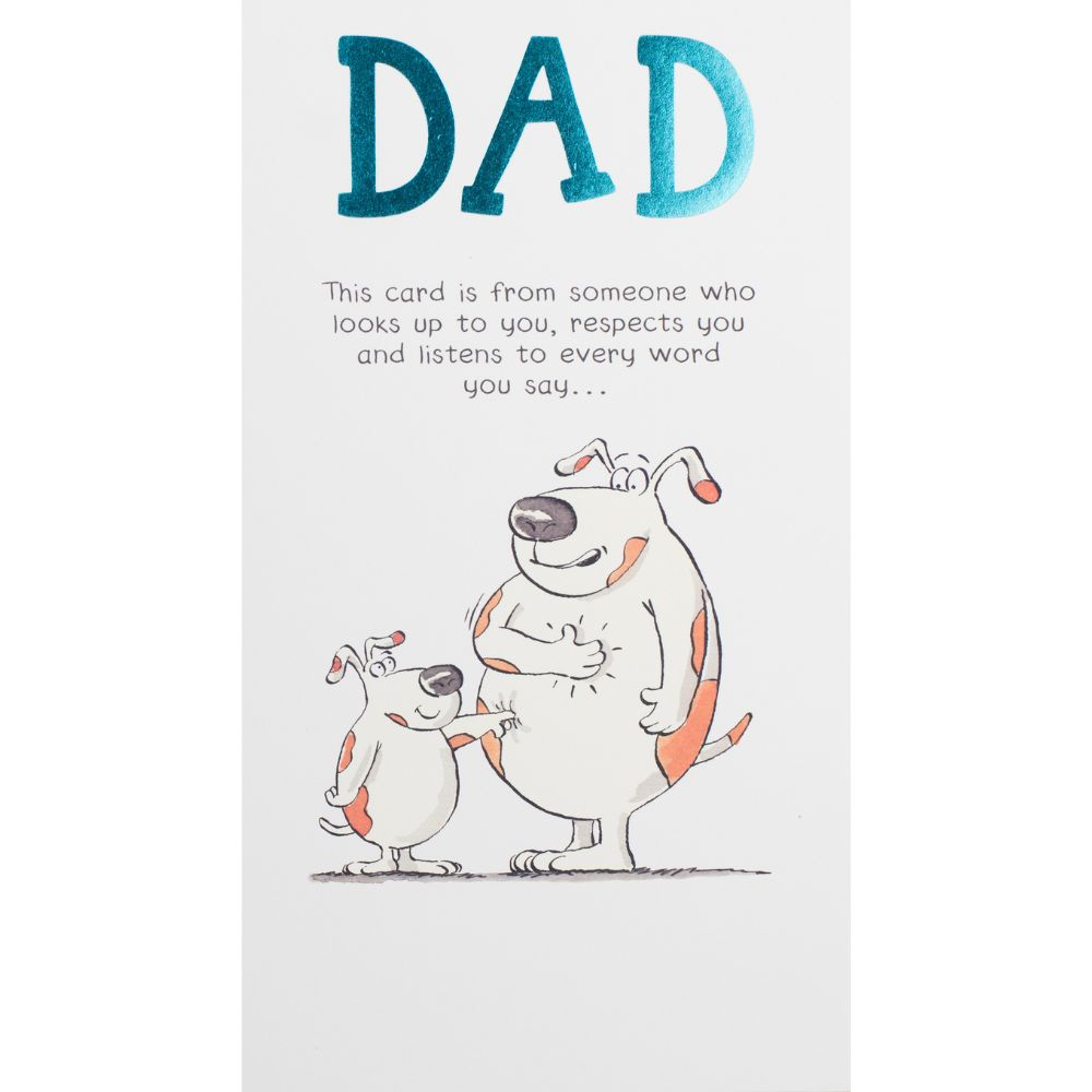 Woodmansterne Dad Dog Respect Birthday Card