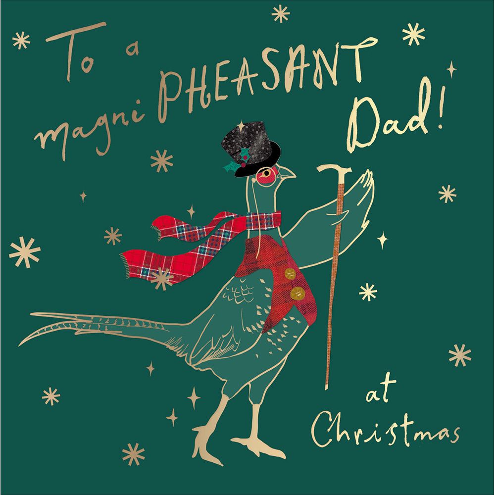 Woodmansterne Dad Magni-Pheasant Christmas Card
