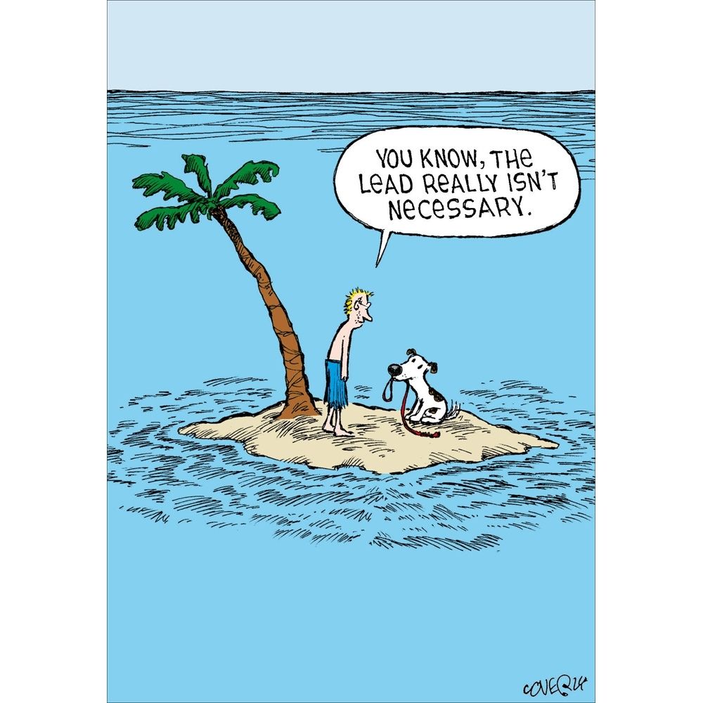 Woodmansterne Desert Island Blank Funny Card