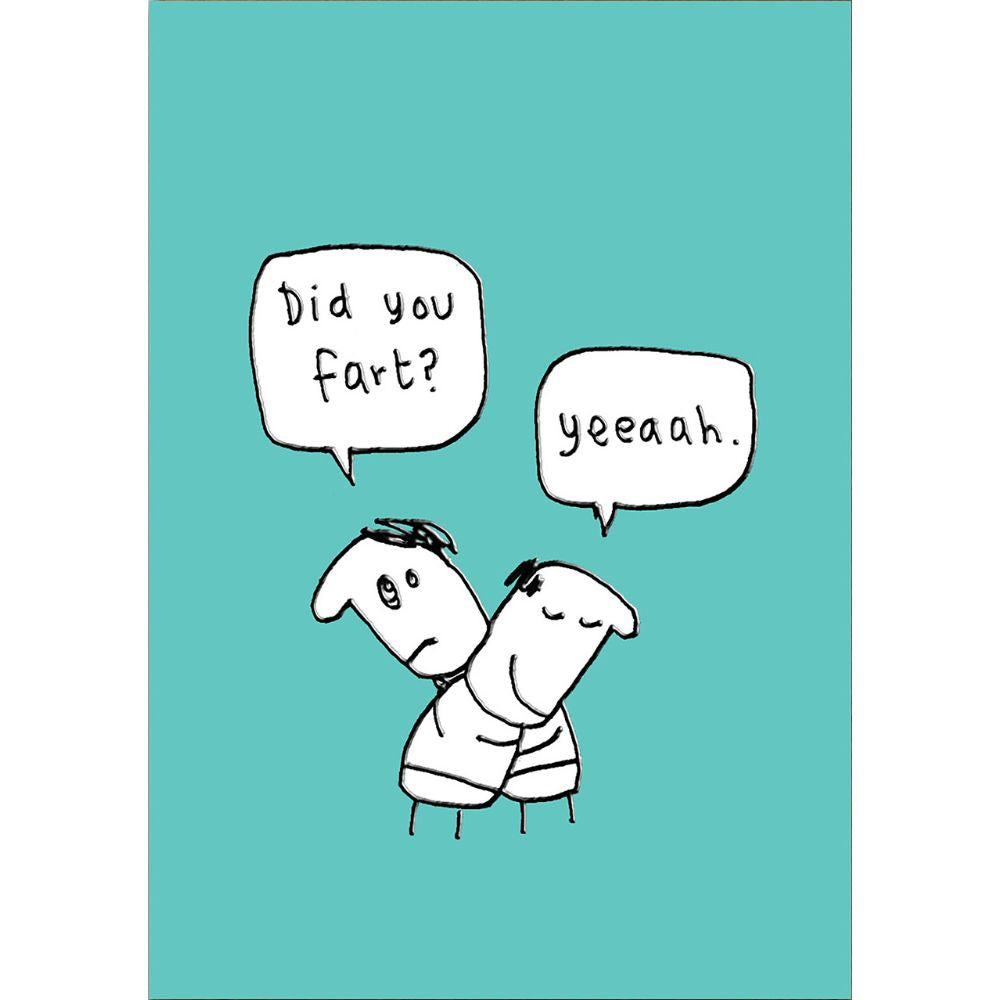 Woodmansterne Did you Fart Funny Blank Card