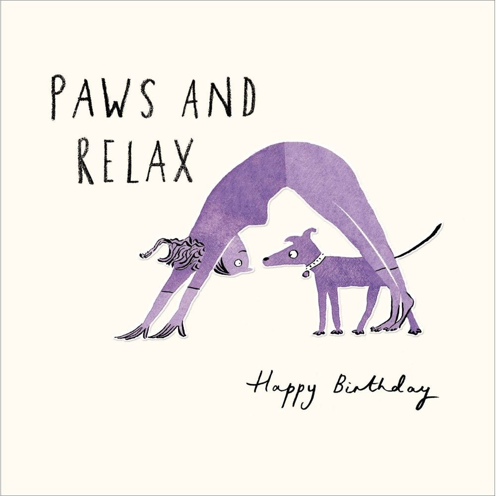 Woodmansterne Downward Dog Birthday Card
