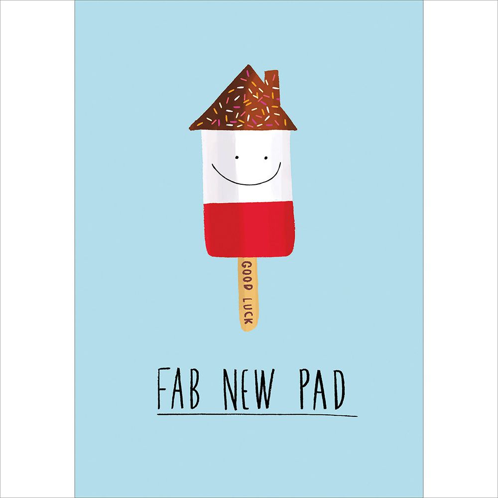 Woodmansterne Fab New Pad New Home Card