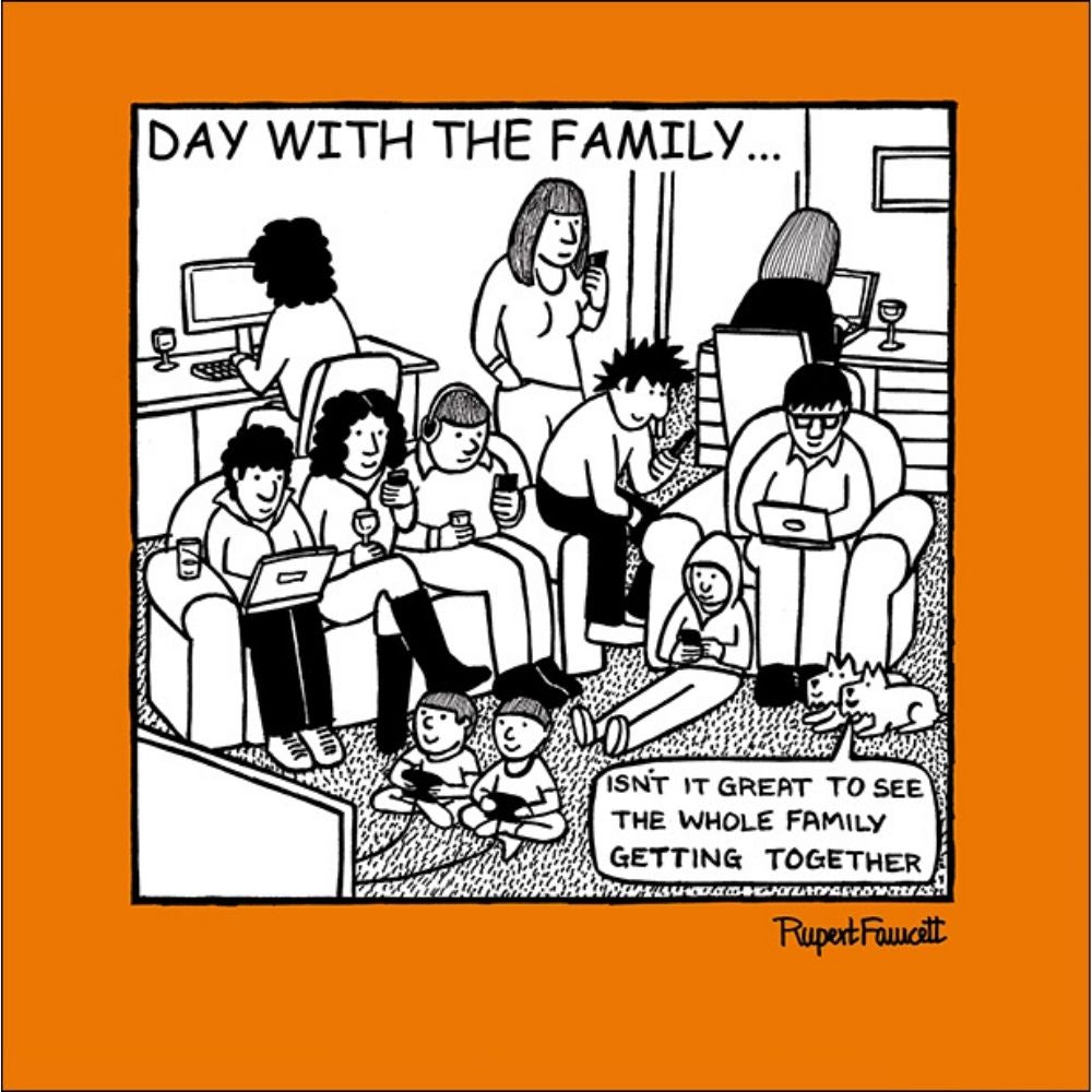 Woodmansterne Family Get Together Blank Funny Card