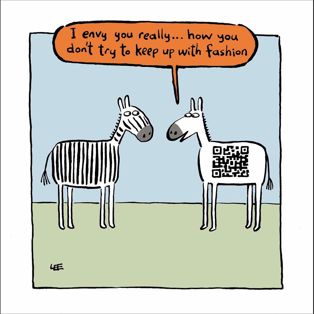 Woodmansterne Fashion Update Funny Blank Card