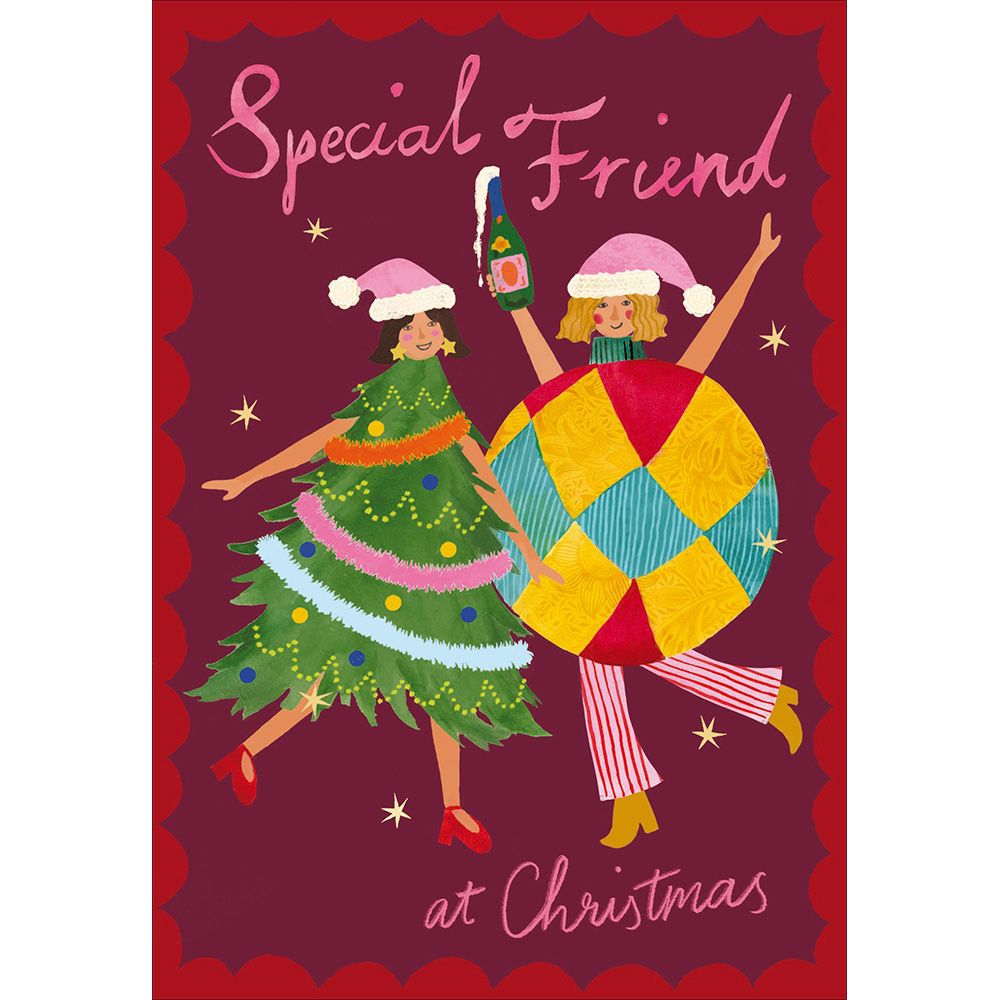 Woodmansterne Friend Festive Dress Up Christmas Card