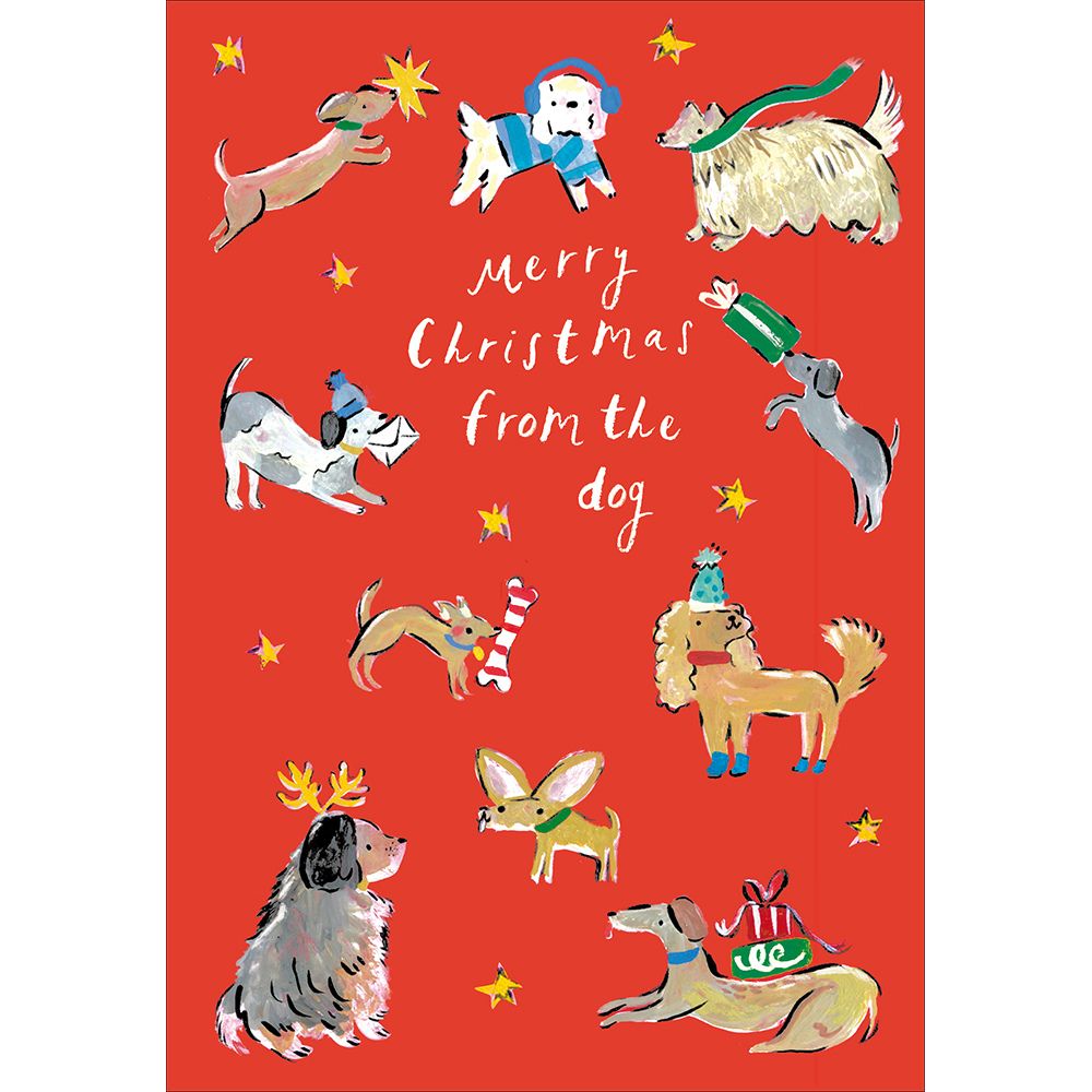 Woodmansterne From the Dog Festive Pups Christmas Card