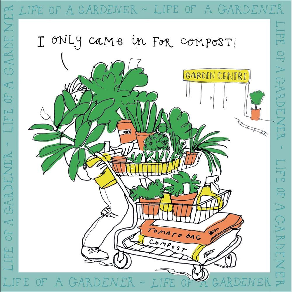 Woodmansterne Garden Centre Funny Blank Card