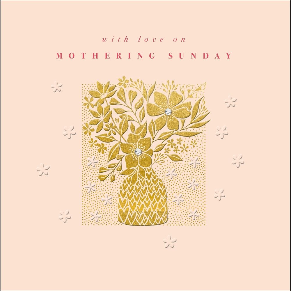 Woodmansterne Golden Flowers Mother's Day Card