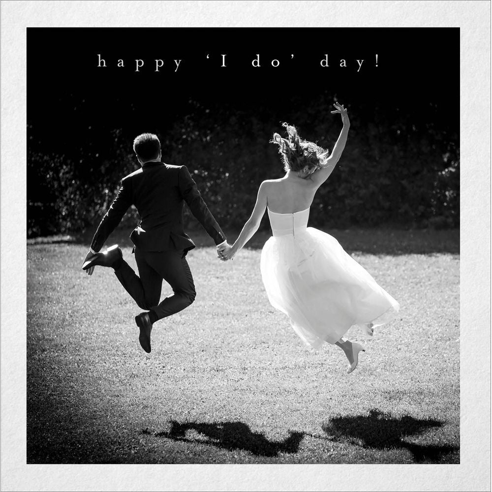 Woodmansterne Happy 'I Do Day' Black & White Wedding Card