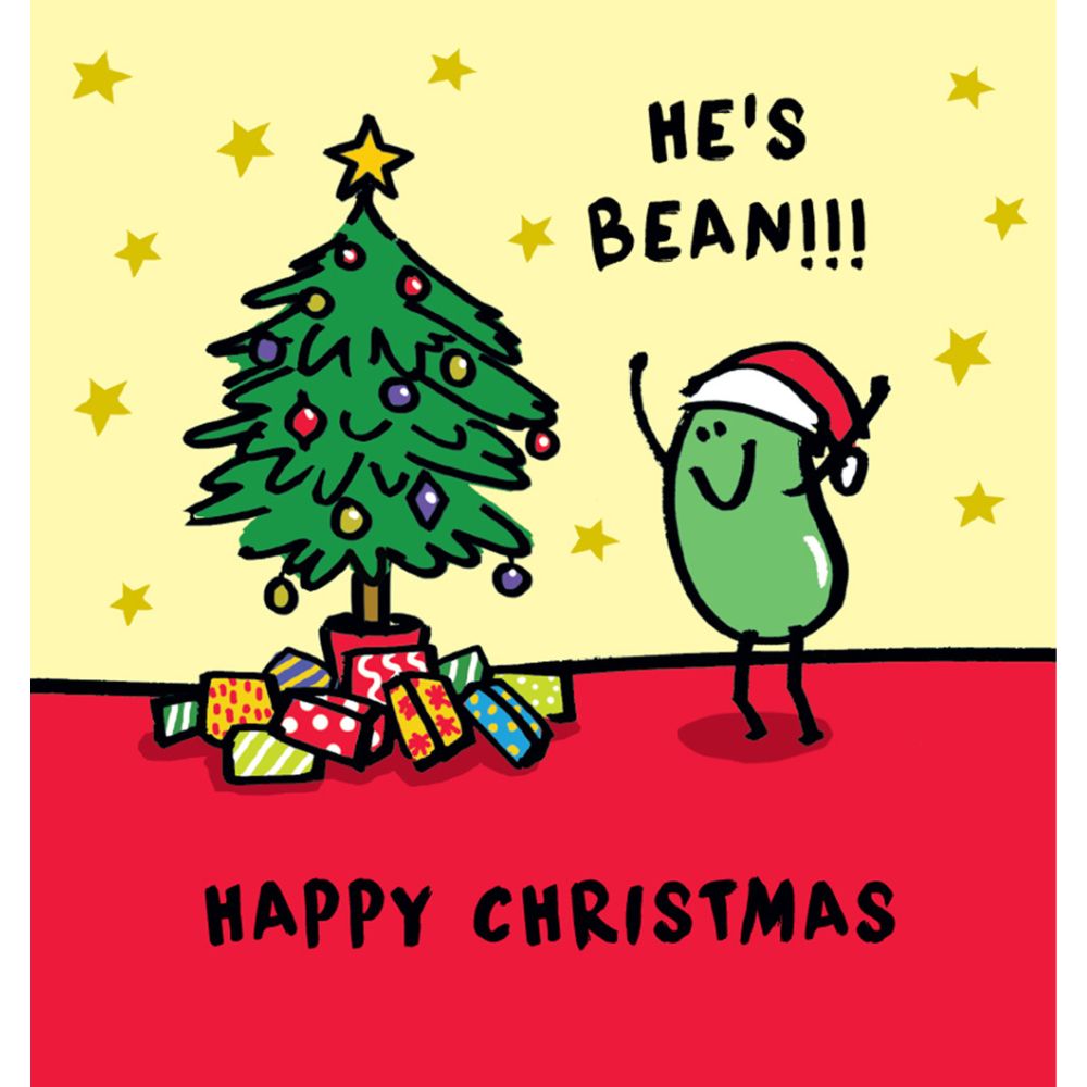 Woodmansterne He's Bean Funny Blank Christmas Card