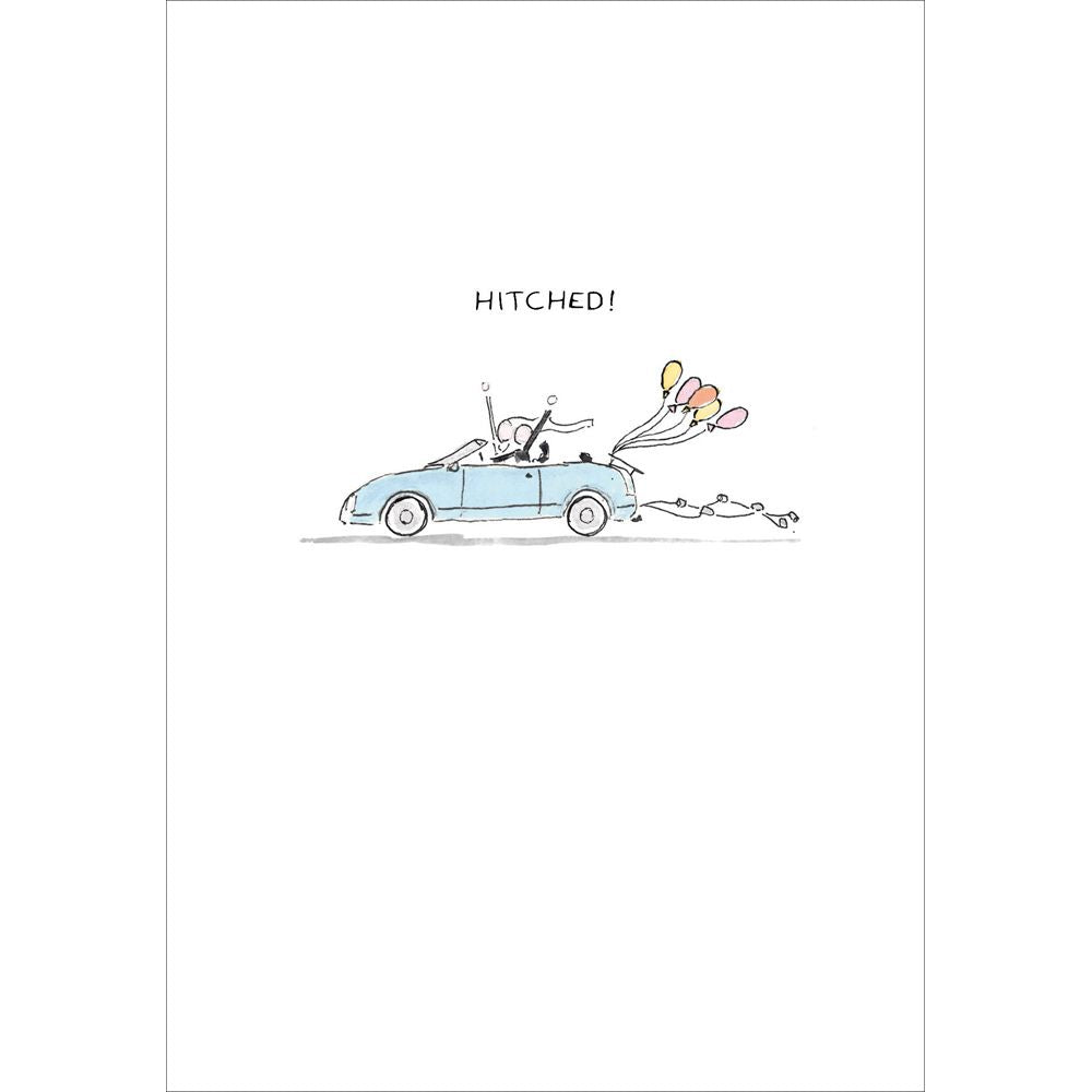 Woodmansterne Hitched Couple Wedding Card
