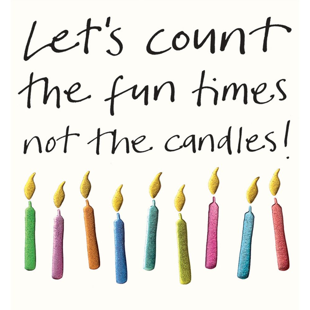 Woodmansterne Let's Count the Fun Birthday Card