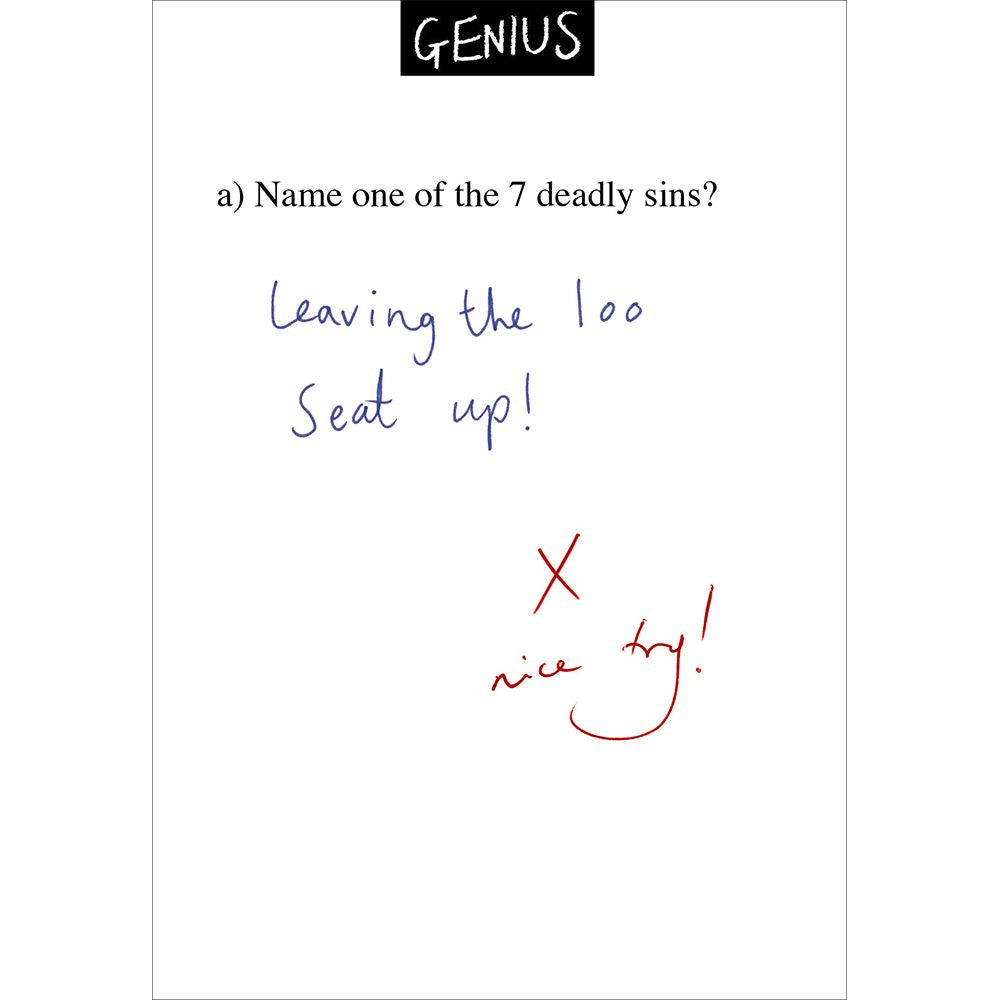Woodmansterne Loo Seat Funny Blank Card