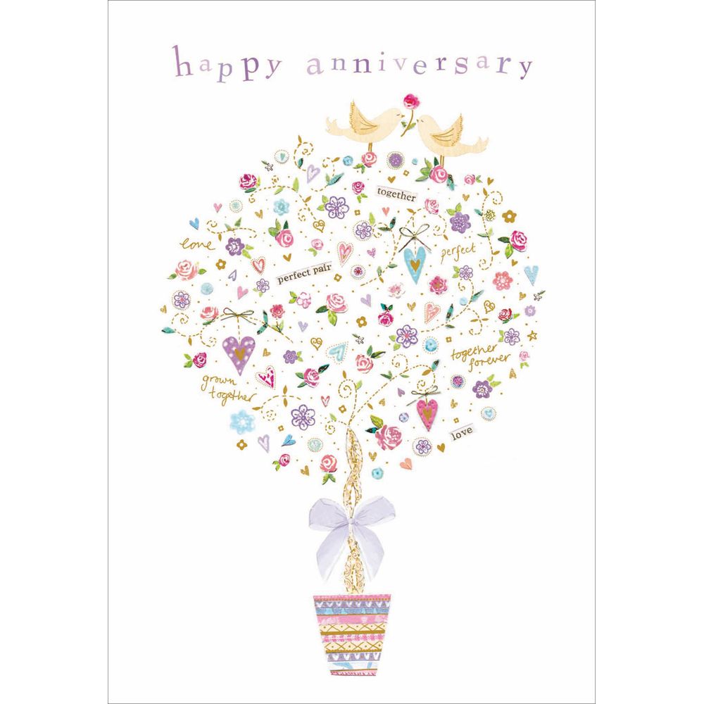 Woodmansterne Love is a Flower Anniversary Card