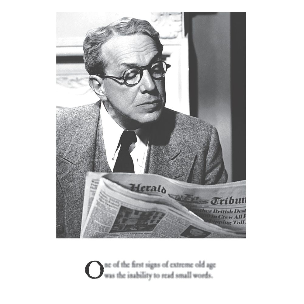 Woodmansterne Man Reading Paper Birthday Card