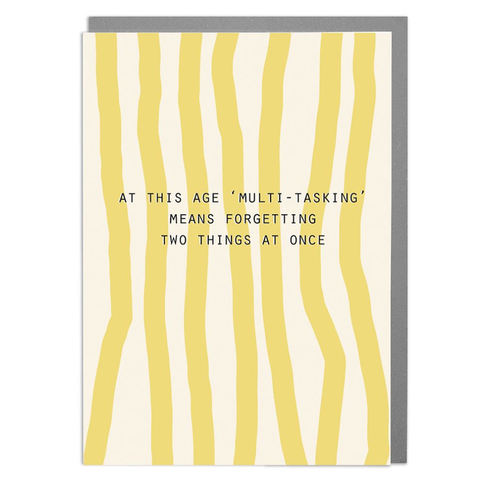 Woodmansterne Multi-Tasking Humour Birthday Card