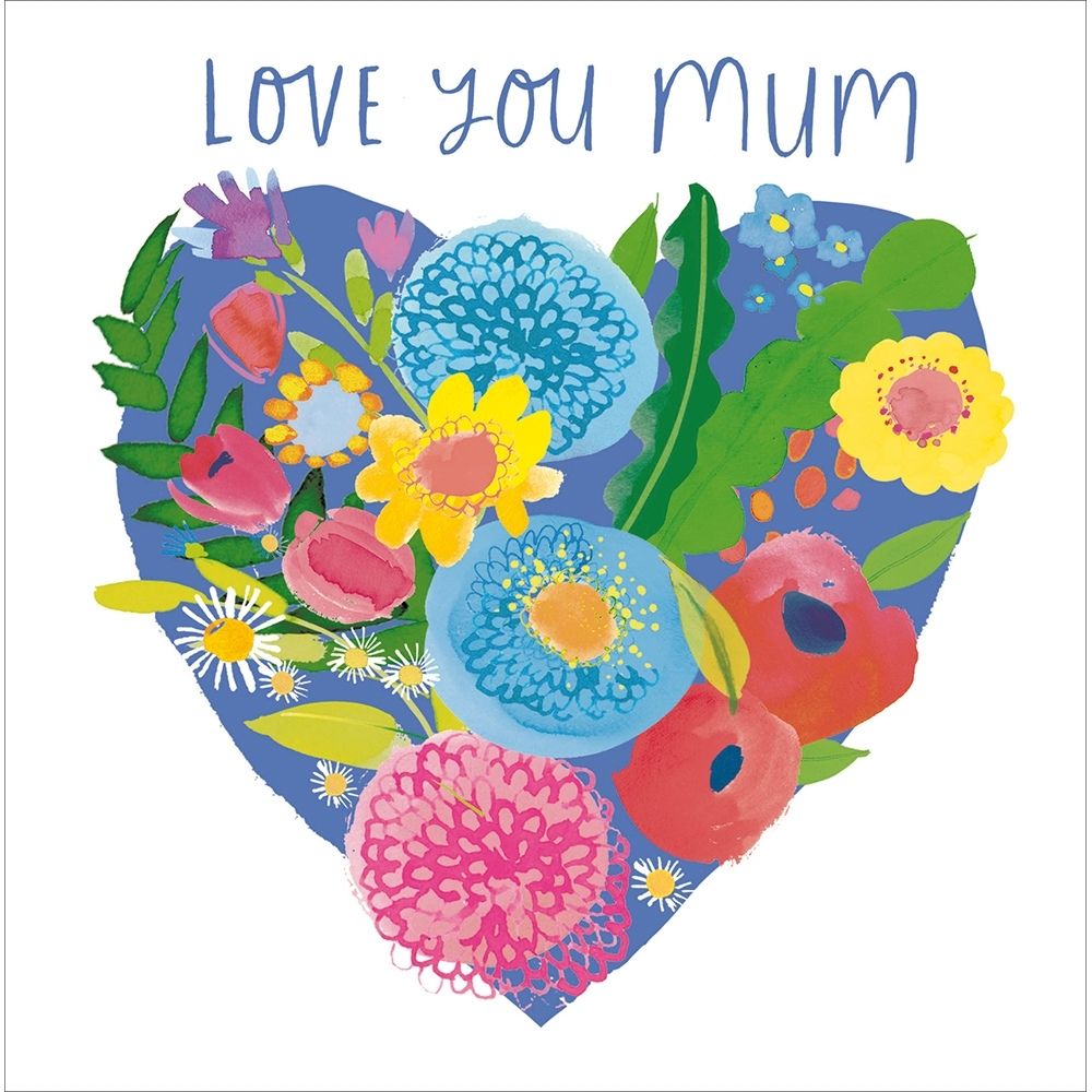 Woodmansterne Mum Floral Heart Mother's Day Card