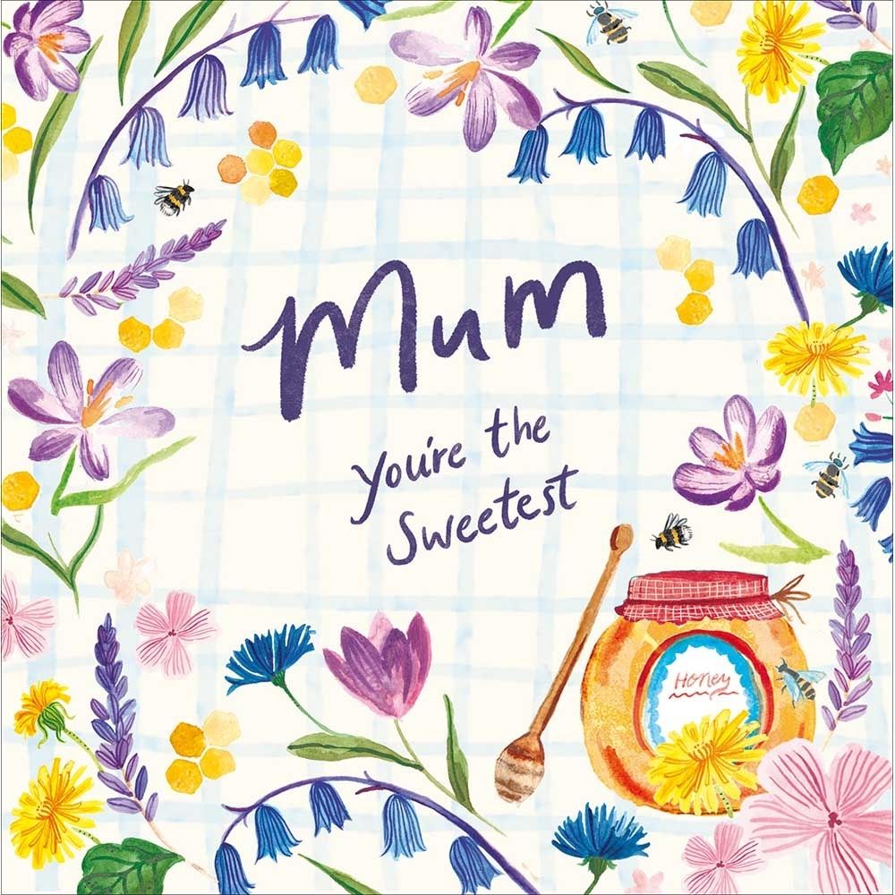 Woodmansterne Mum Wildflowers & Bees Mother's Day Card