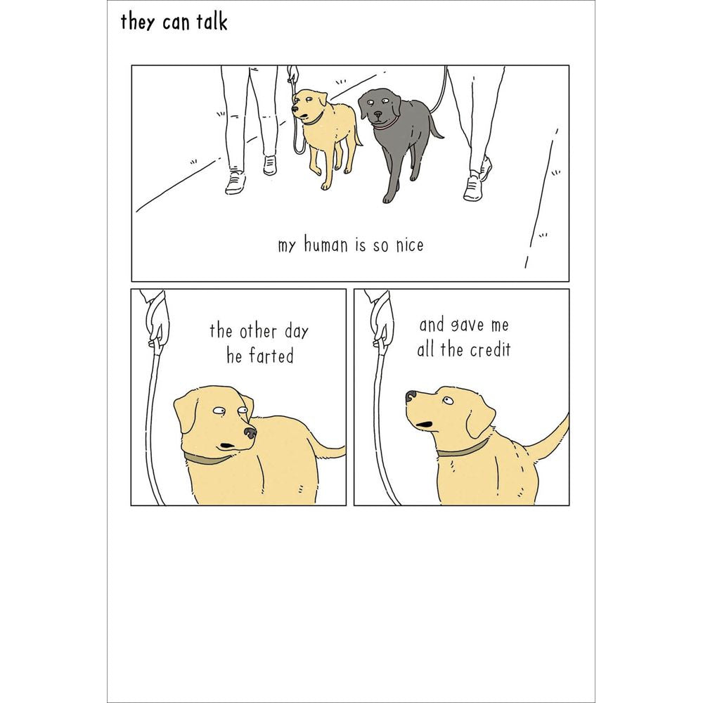 Woodmansterne My Human Dog Funny Blank Card