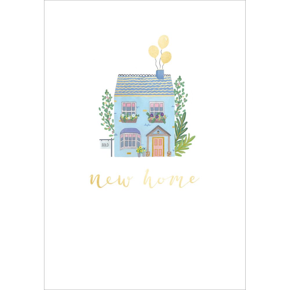 Woodmansterne New Beginnings Blue New Home Card