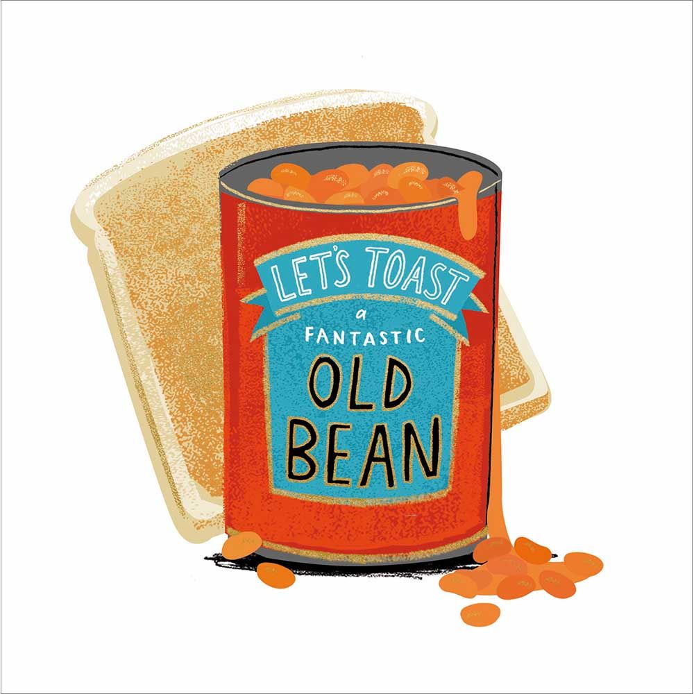 Woodmansterne Old Bean Birthday Card