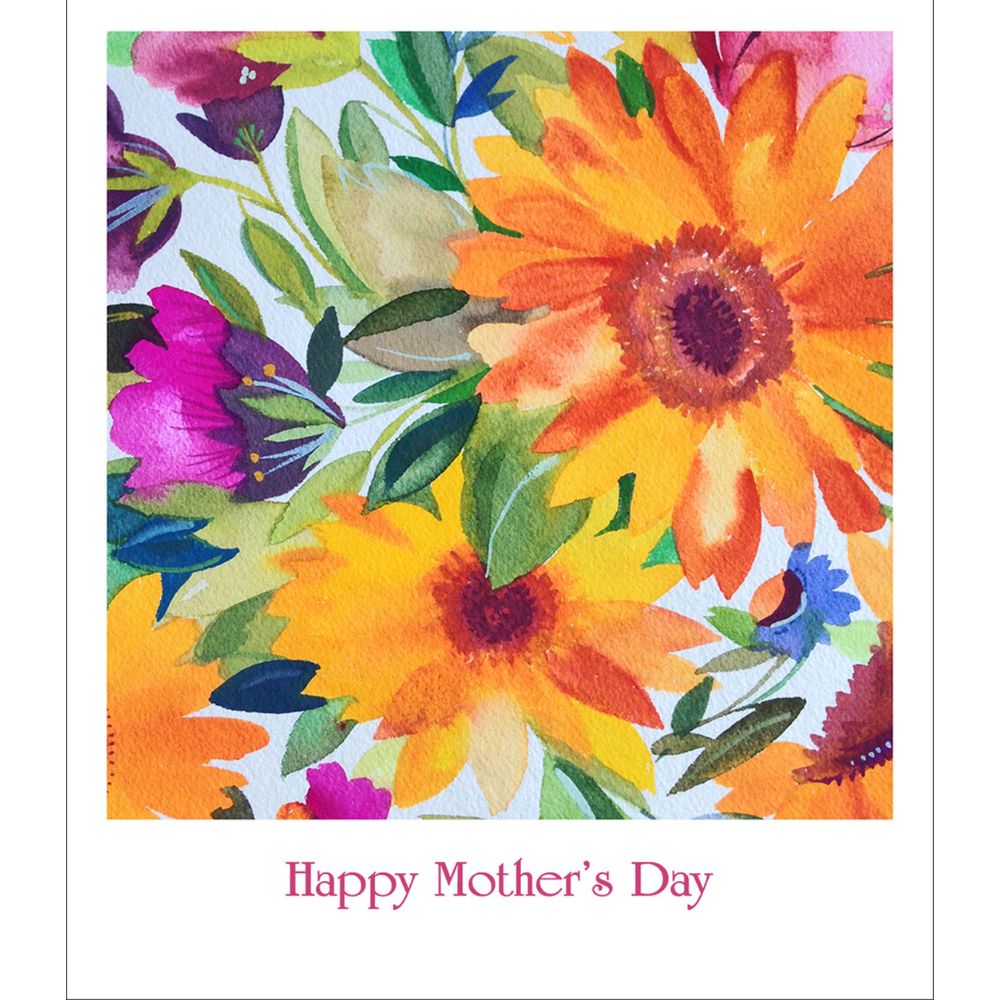 Woodmansterne Orange Gerbera Daisies Mother's Day Card