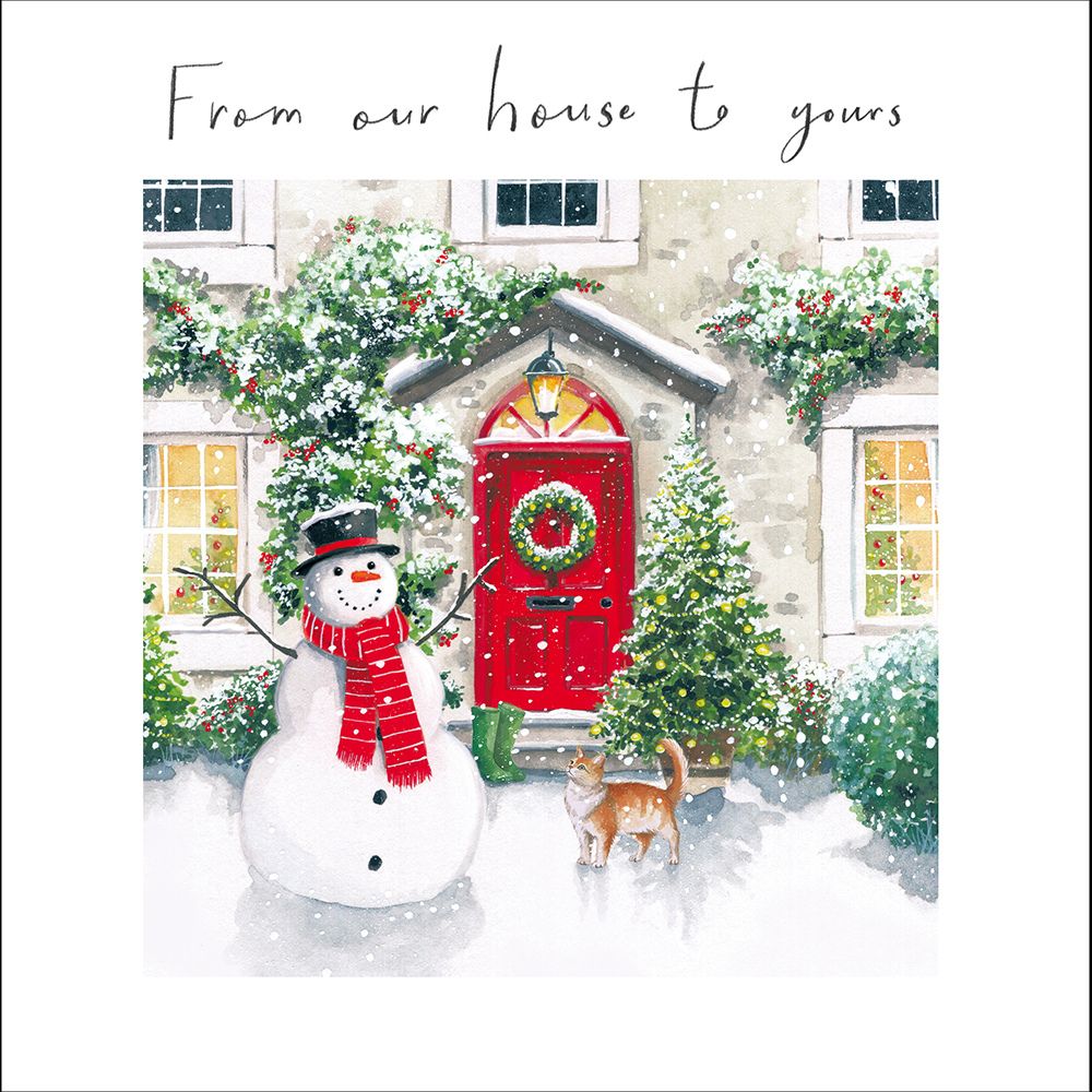 Woodmansterne Our House to Yours Snowman Birthday Card