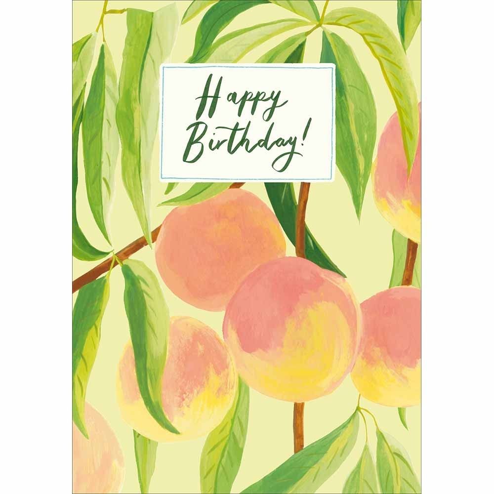 Woodmansterne Peaches Birthday Card