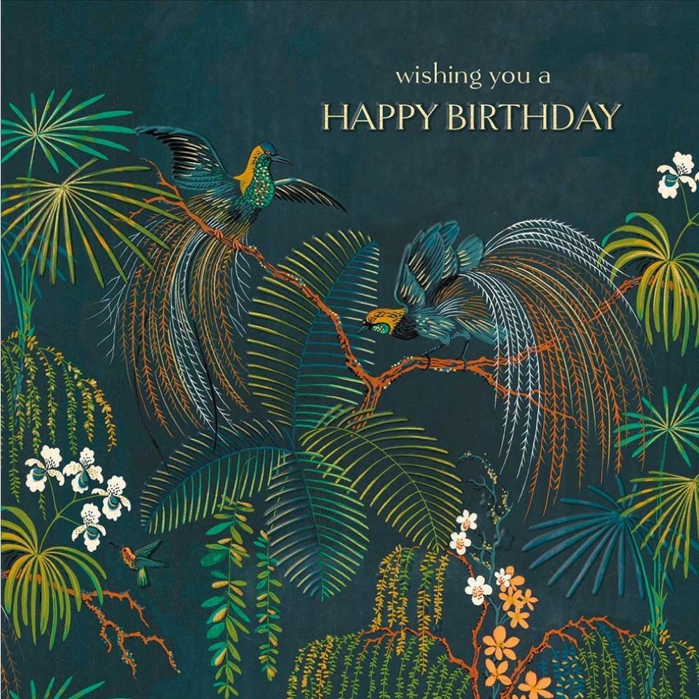 Woodmansterne Rainforest Embroidery Birthday Card