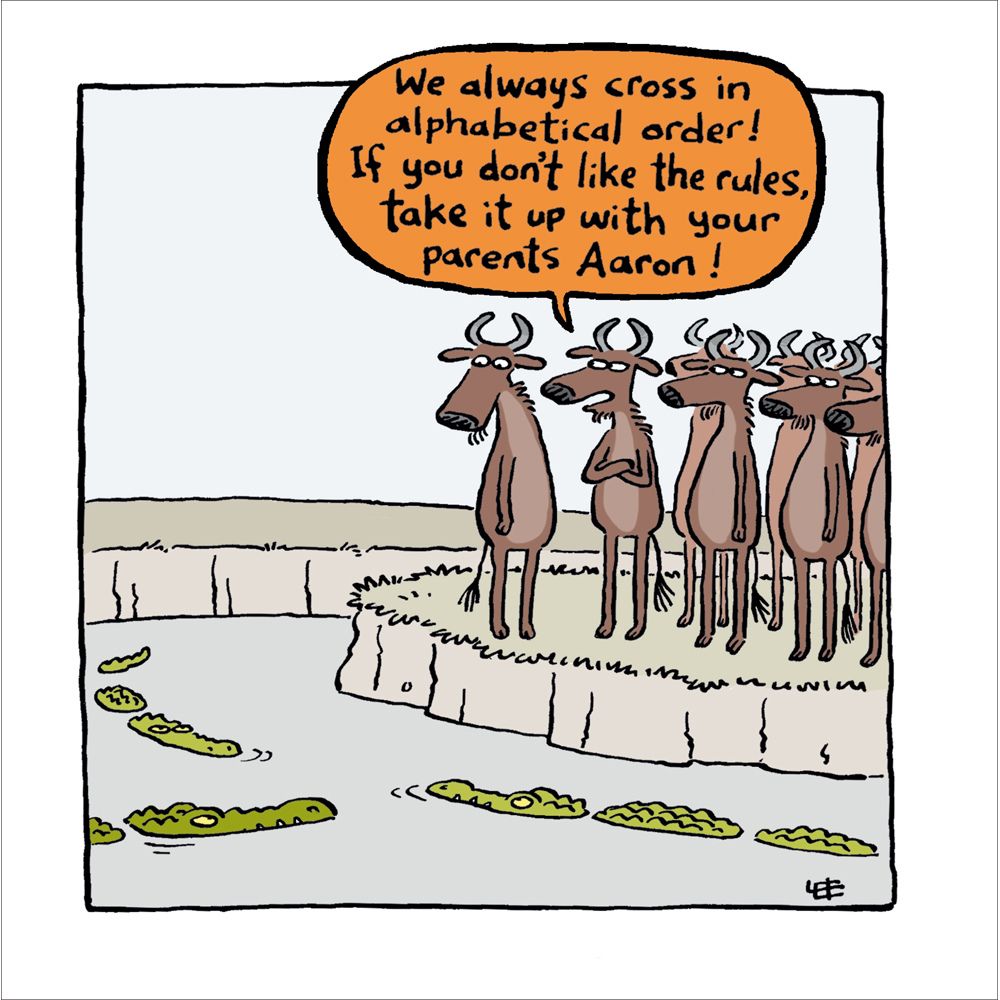 Woodmansterne River Crossing Funny Blank Card