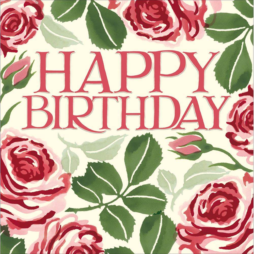 Woodmansterne Roses Happy Birthday Card