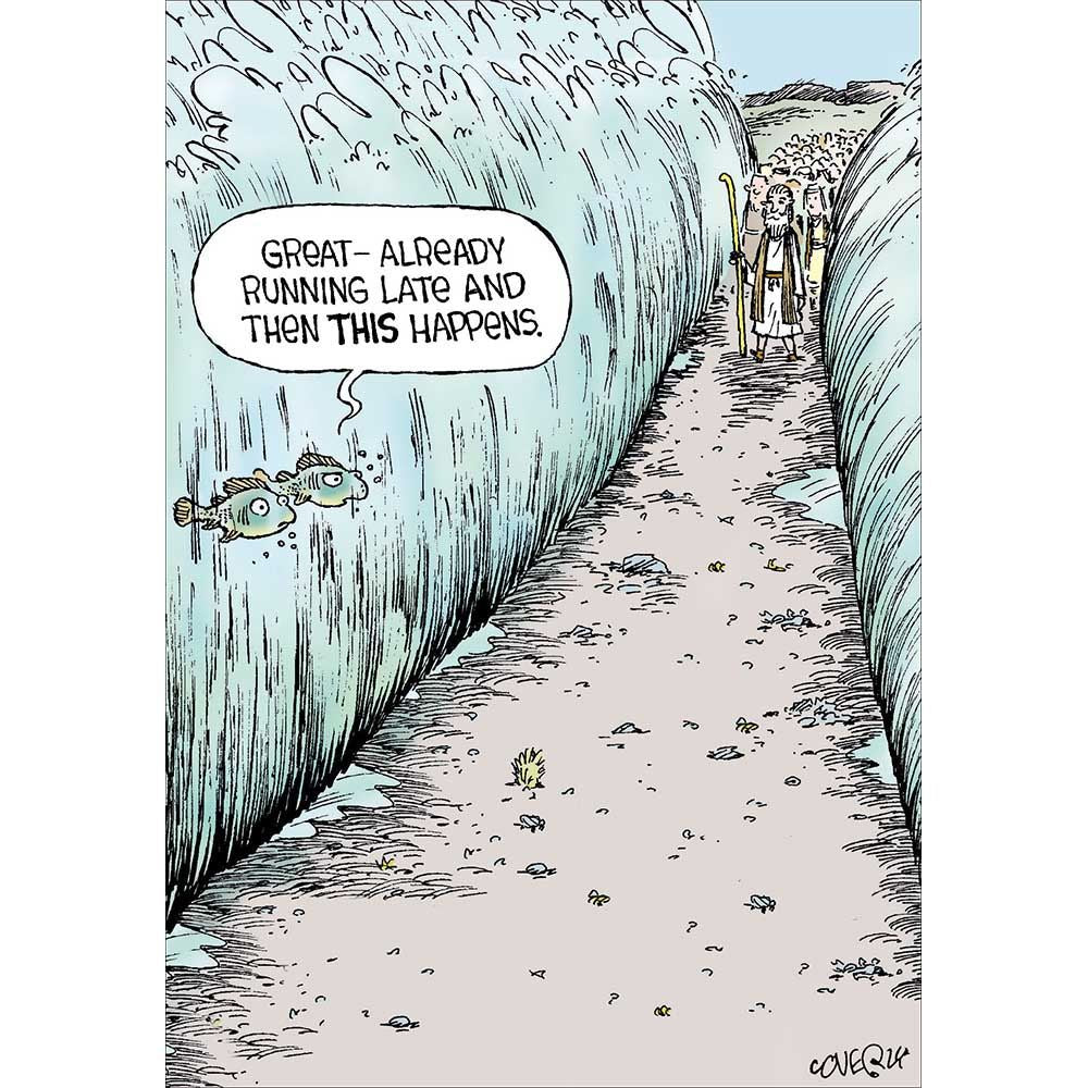 Woodmansterne Running Late Funny Blank Card