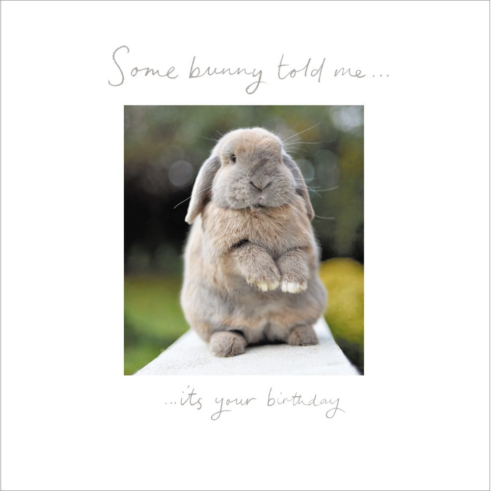 Woodmansterne Some Bunny Told Me Birthday Card