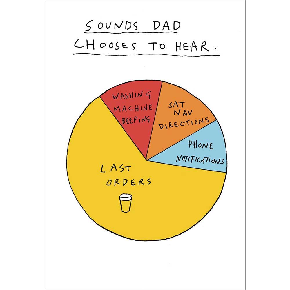 Woodmansterne Sounds Dads Can Hear Father's Day Card