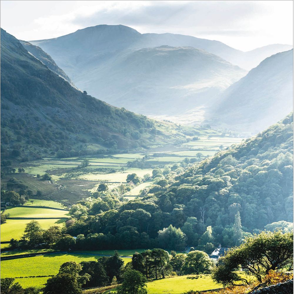Woodmansterne Thorneythwaite Farm Cumbria Blank Card