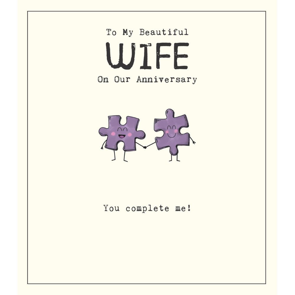 Woodmansterne Wife You Complete Me Anniversary Card