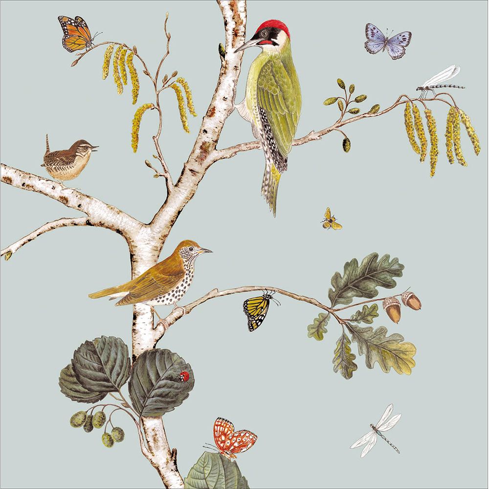 Woodmansterne Woodland Bird Chorus Blank Card