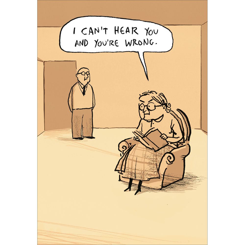 Woodmansterne You're Wrong Couple Funny Blank Card