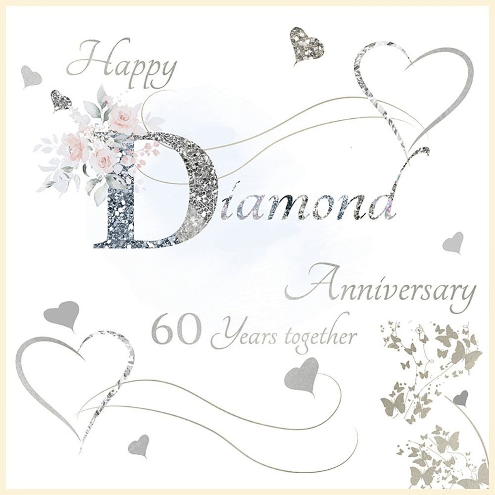Woodmansterne 60th Diamond Years Together Anniversary Card