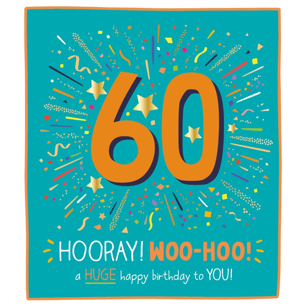 Woodmansterne 60th Woohoo Birthday Card