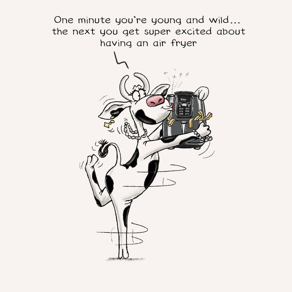 Woodmansterne AIr Fryer Kiss Funny Birthday Card