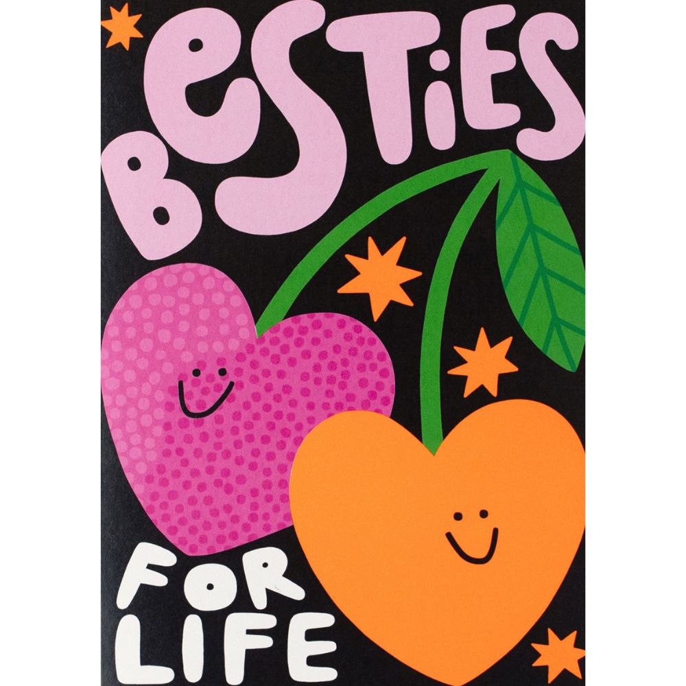 Woodmansterne Besties Cherry Heart Special Friend Card