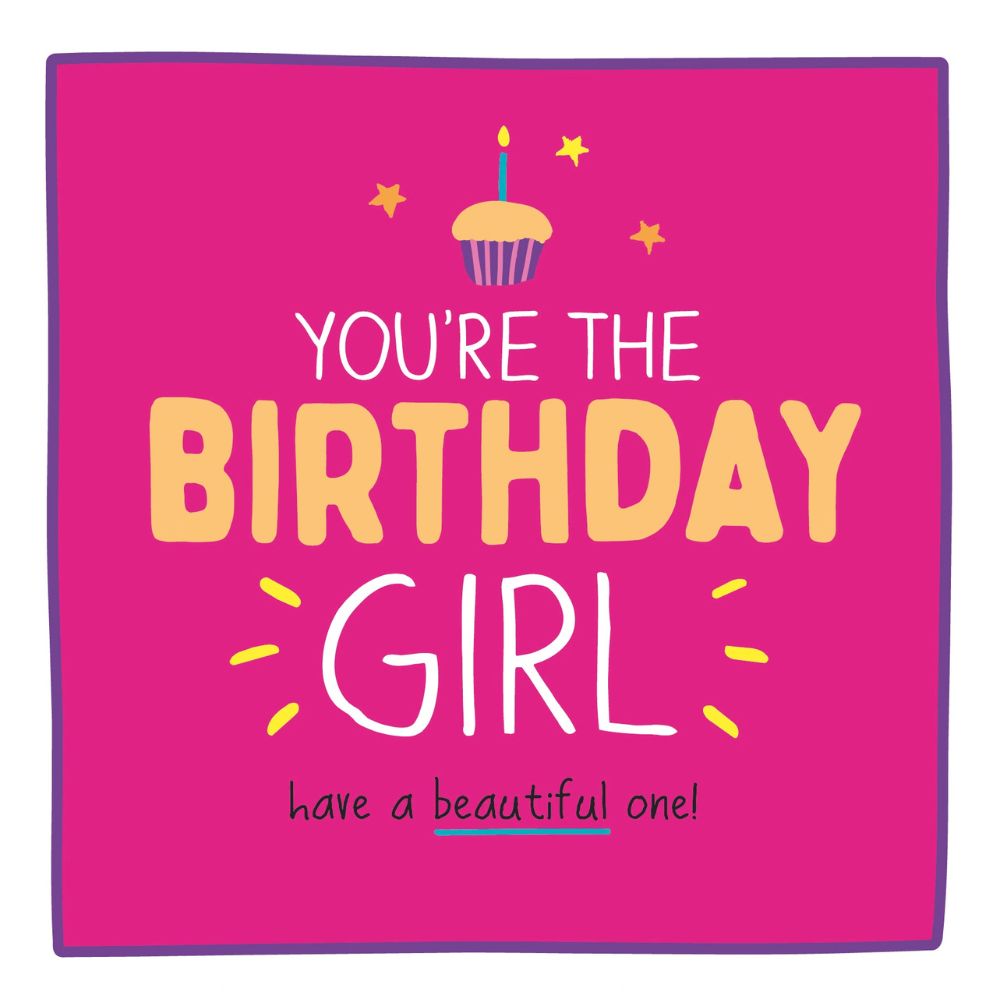 Woodmansterne Birthday Girl Cupcake Pink Card