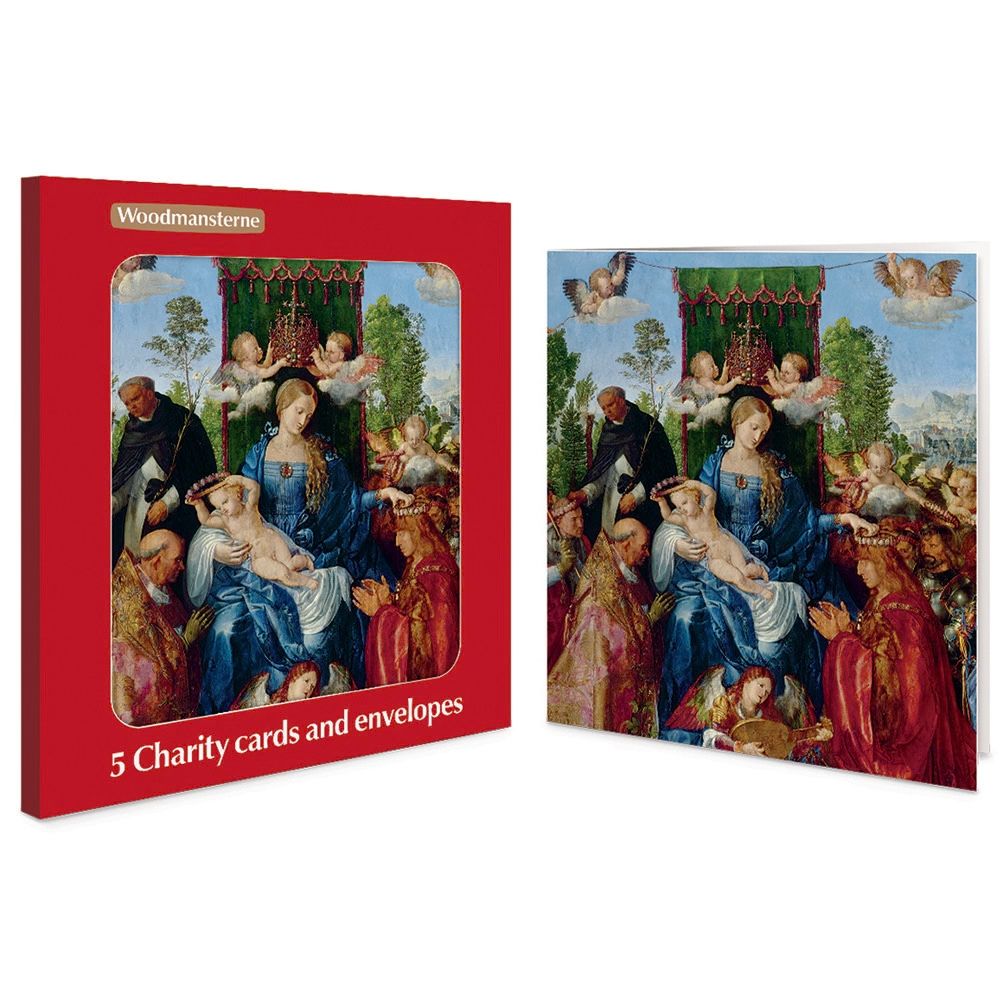 Woodmansterne Feast of the Rose Charity Boxed Christmas Cards - Pack of 5